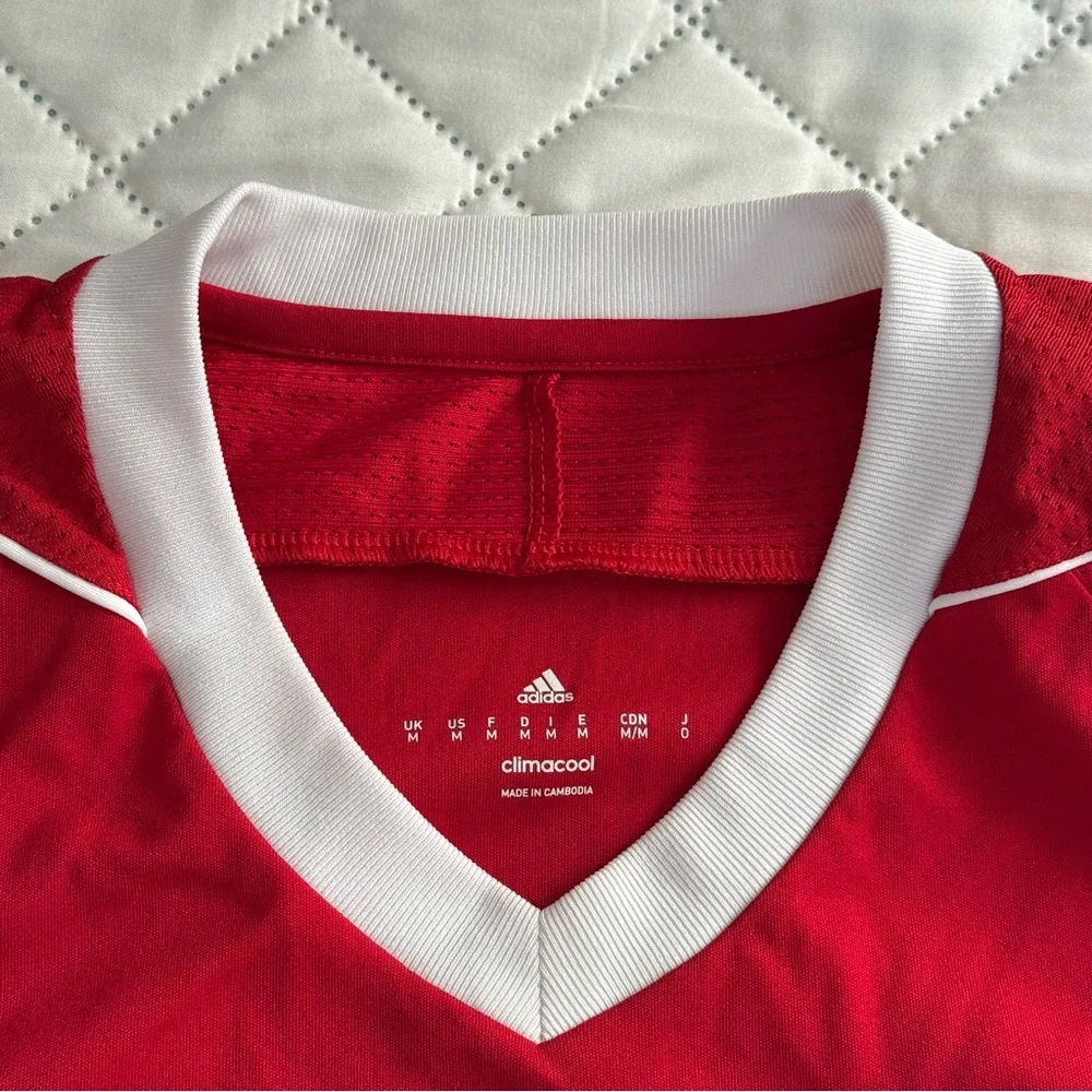 Adidas ClimaCool Fullerton Rangers FC Soccer Jersey #19 Red White Adult Men’s M - Picture 6 of 8